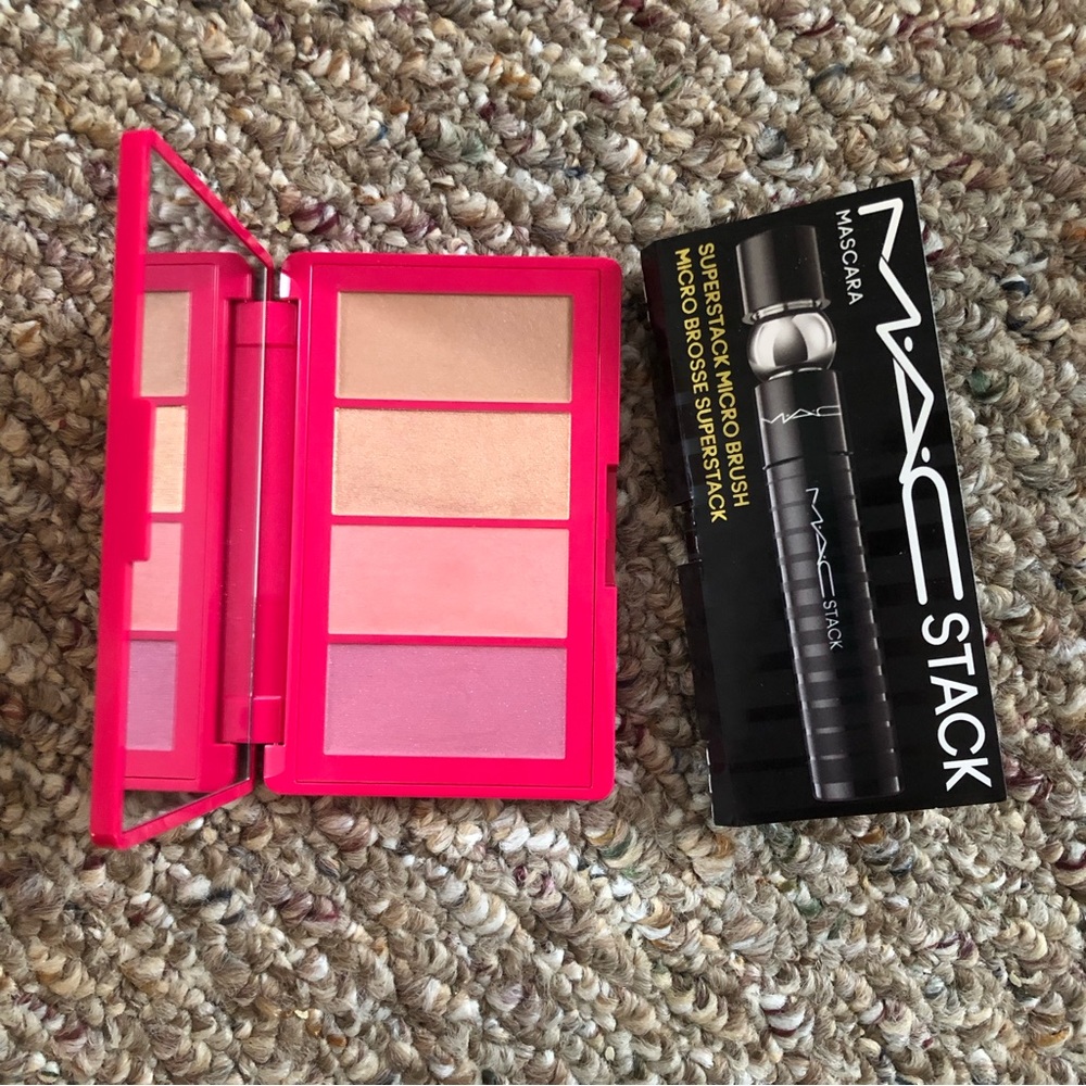 Lancôme face palette and Mac eye